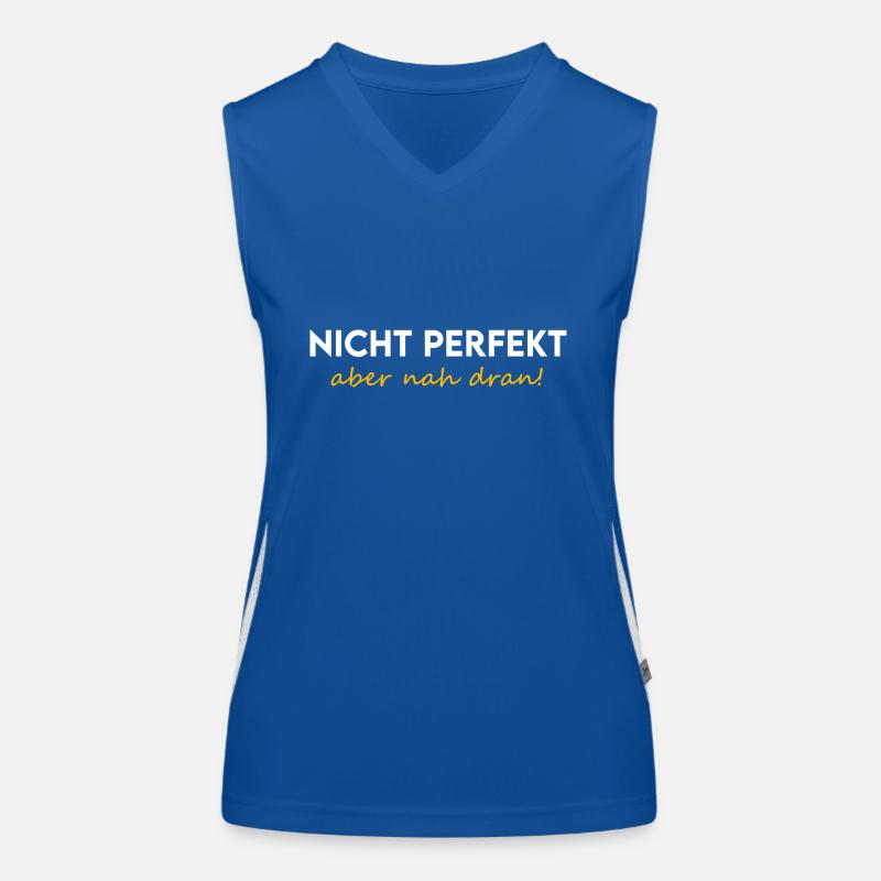 nicht perfekt, aber nah dran, unperfekt Funktionelles Kontrast-Tank Top für Frauen