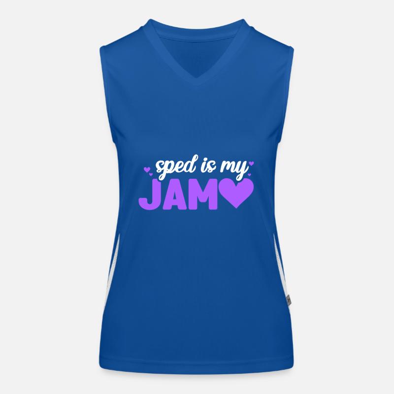 Sped is my jam Funktionelles Kontrast-Tank Top für Frauen