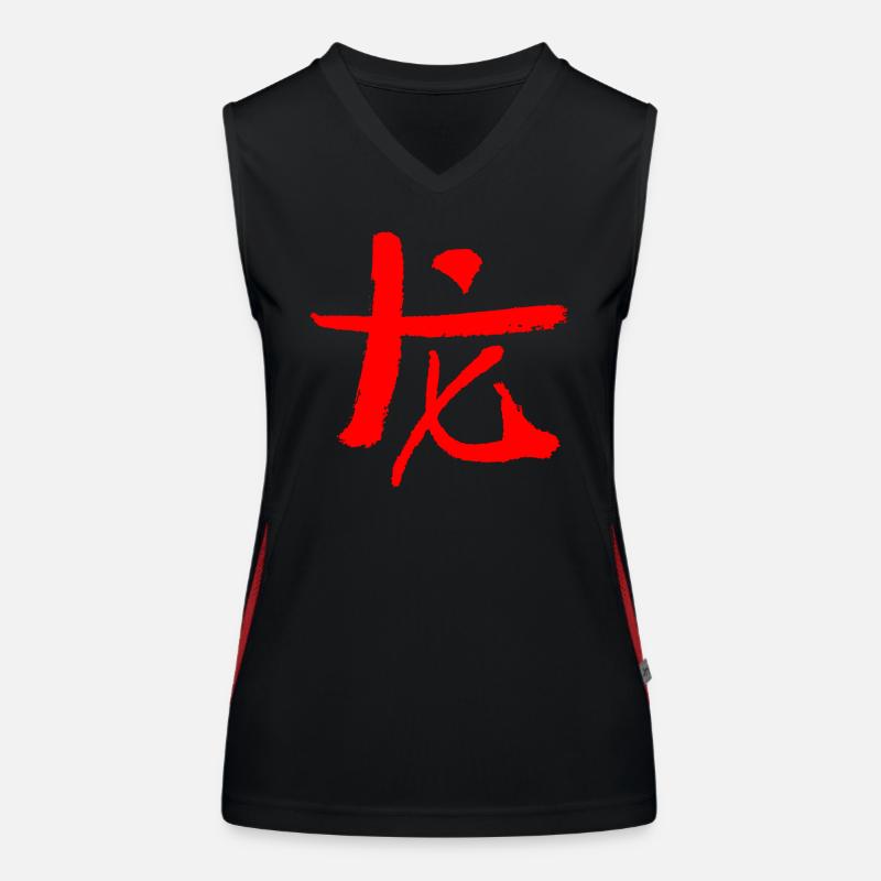 Drache - Chinesisch (Tierkreiszeichen) Funktionelles Kontrast-Tank Top für Frauen