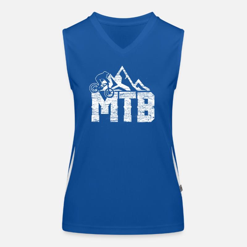 Cadeau VTT VTT biker Débardeur respirant contrasté Femme