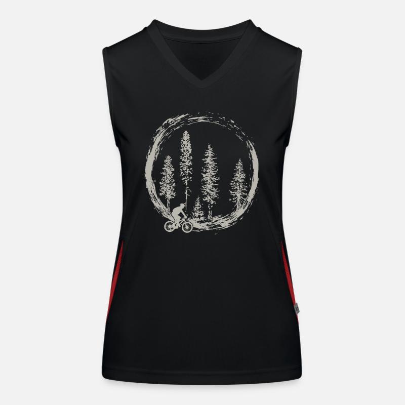 Cadeau VTT VTT biker Débardeur respirant contrasté Femme