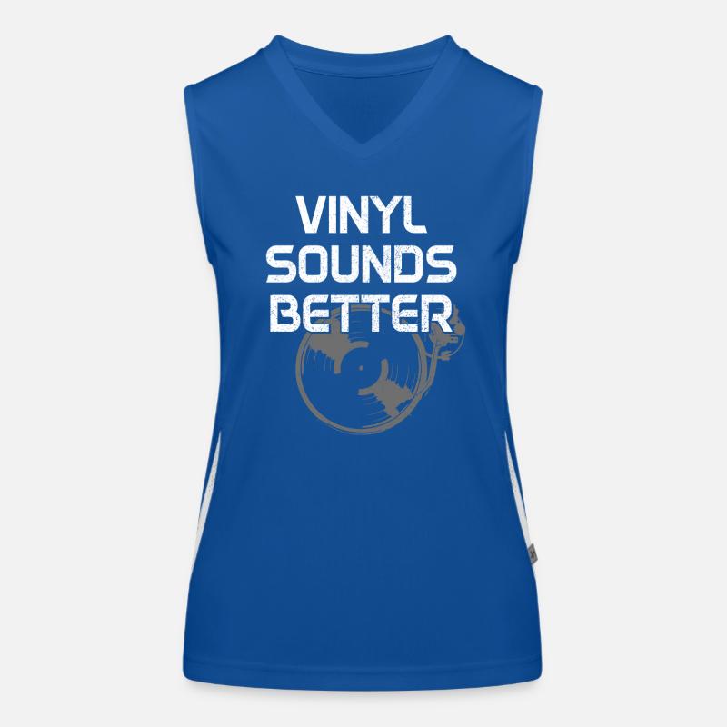 Vinyl Schallplatte Sammler DJ Geschenk Funktionelles Kontrast-Tank Top für Frauen