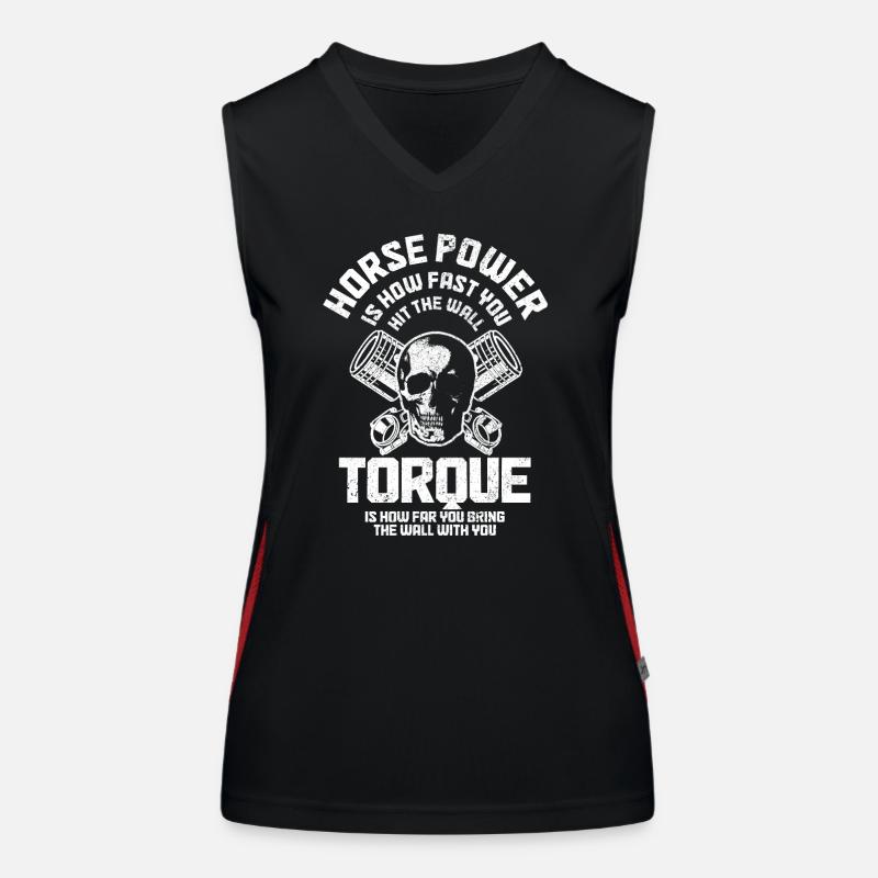 Motorrad Biker Lustiges Geschenk Funktionelles Kontrast-Tank Top für Frauen