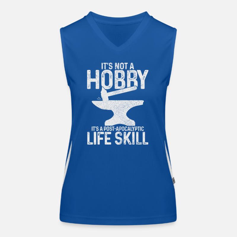 Forger forgeron maréchal-ferrant cadeau Débardeur respirant contrasté Femme