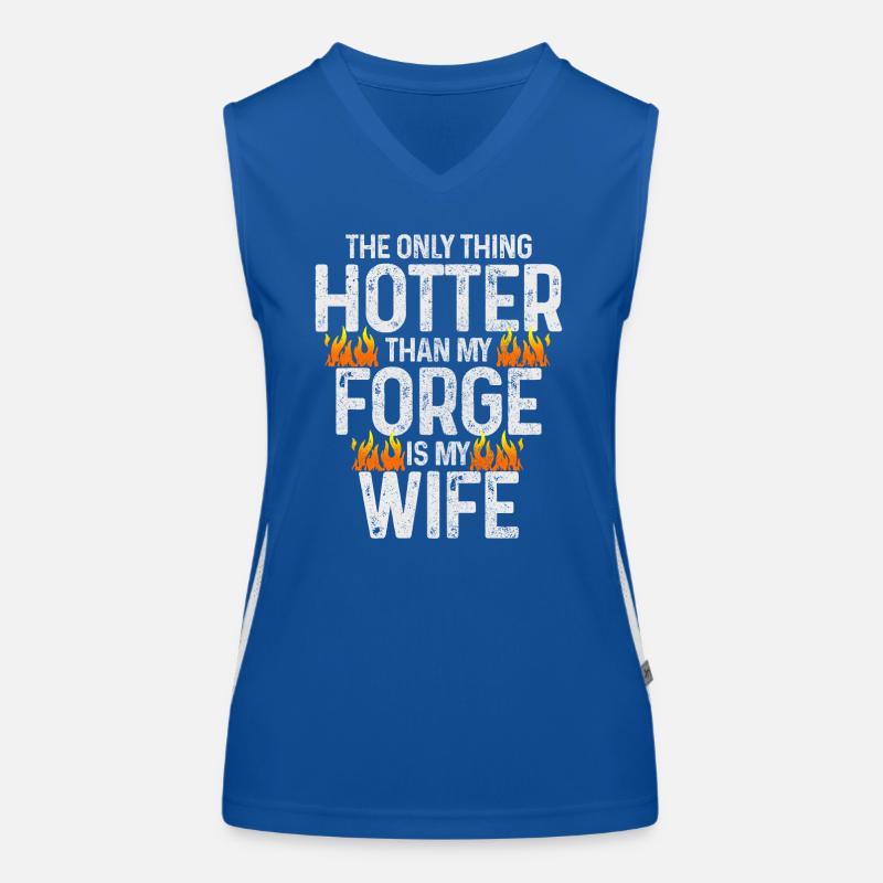 Forging Blacksmith Farrier Gift Women's Functional Contrast Tank Top