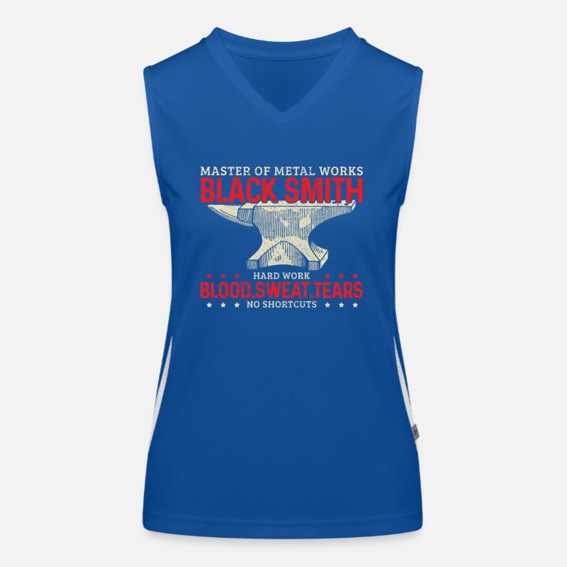 Forging Blacksmith Farrier Gift Women's Functional Contrast Tank Top