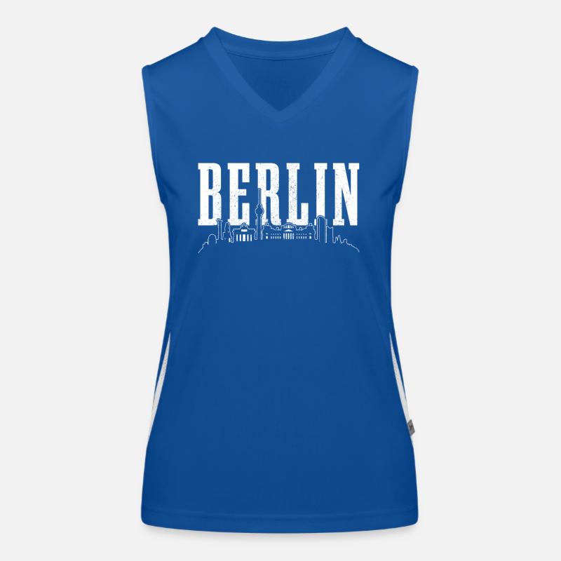 Berlin Skyline Germany Women's Functional Contrast Tank Top