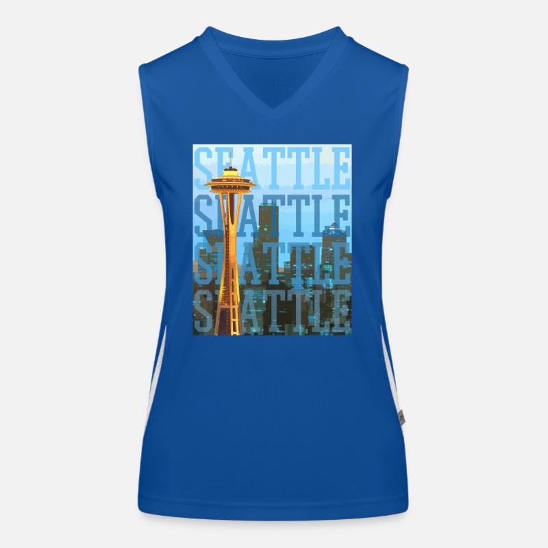 Seattle Washington Souvenir Geschenk Funktionelles Kontrast-Tank Top für Frauen