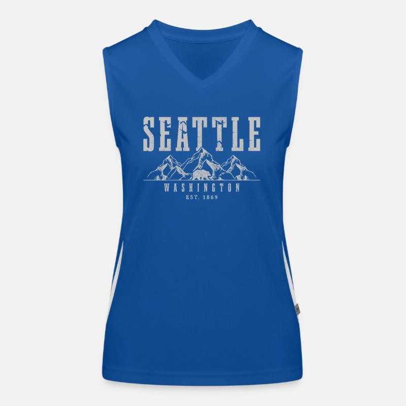 Seattle Washington Souvenir Geschenk Funktionelles Kontrast-Tank Top für Frauen