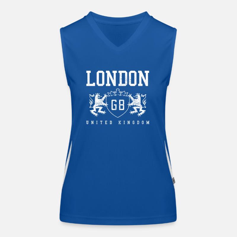 Londres, Angleterre, Royaume-Uni, cadeau Souvenir Débardeur respirant contrasté Femme