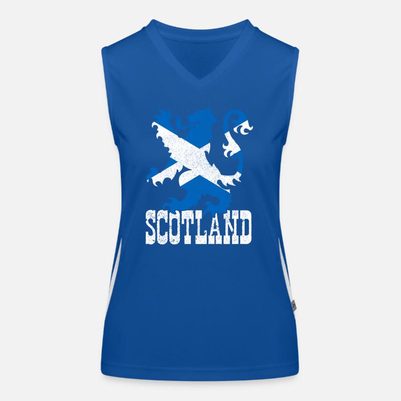 Ecosse drapeau écossais UK Vintage Débardeur respirant contrasté Femme