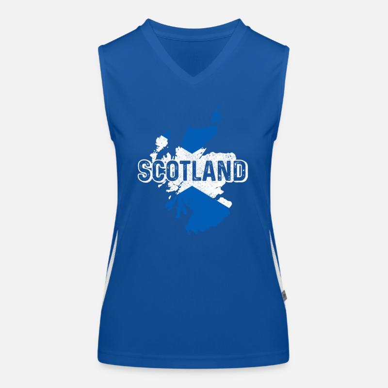 Ecosse drapeau écossais UK Vintage Débardeur respirant contrasté Femme