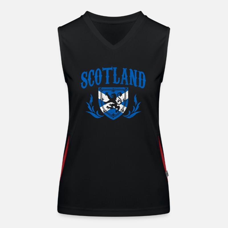 Ecosse drapeau écossais UK Vintage Débardeur respirant contrasté Femme