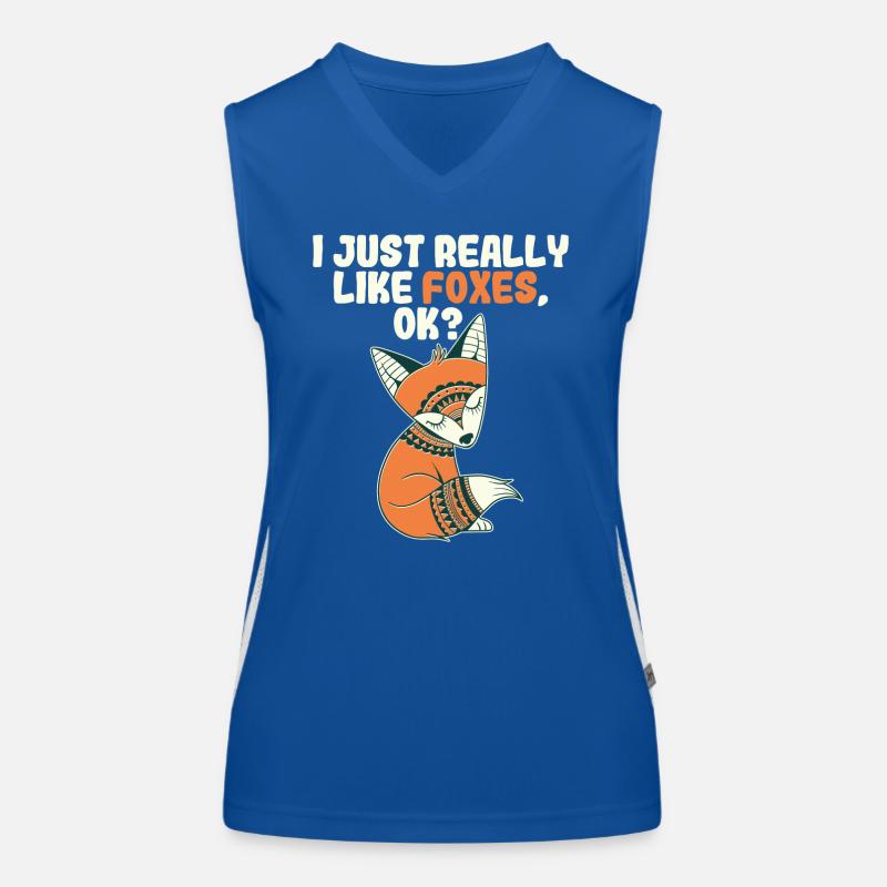Fuchs Geschenk Funktionelles Kontrast-Tank Top für Frauen