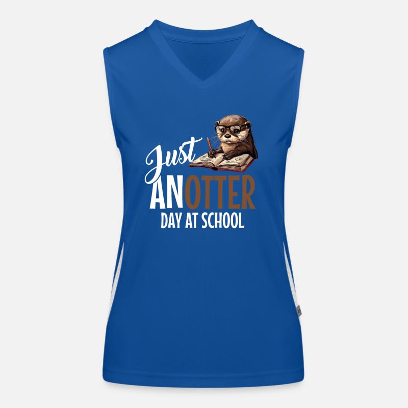 Otter Funny Gift Women's Functional Contrast Tank Top