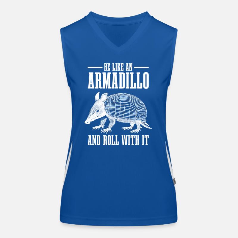 Gürteltier Funktionelles Kontrast-Tank Top für Frauen