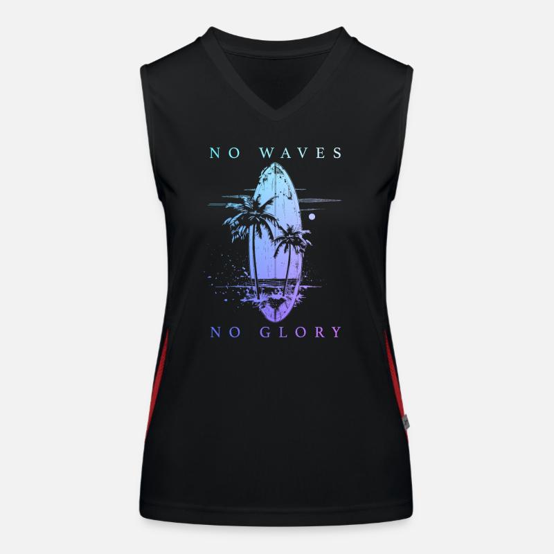 Surfing Surfer Gift Women's Functional Contrast Tank Top