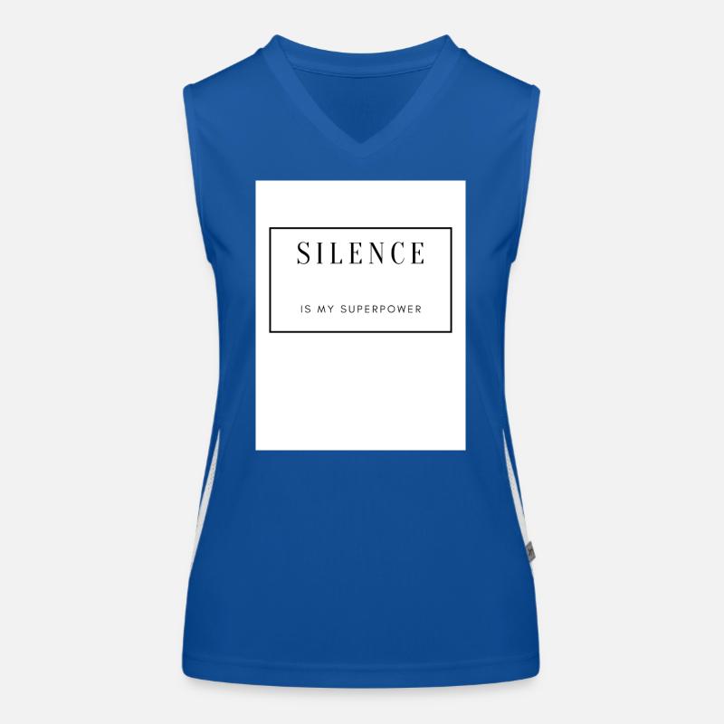 Silence, Strength and Serenity on Textile Women's Functional Contrast Tank Top