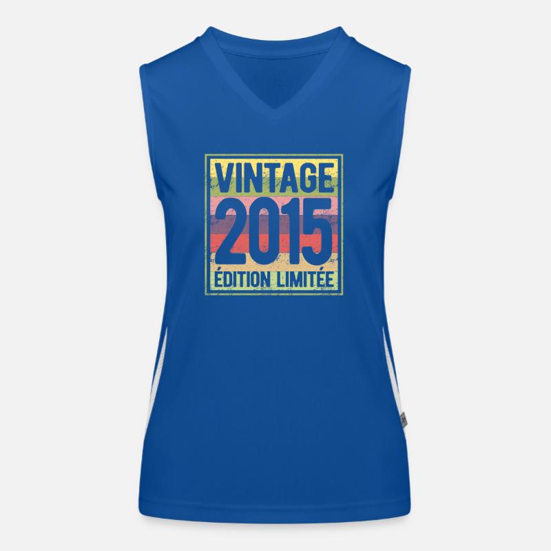 VINTAGE 2015 EDITION LIMITEE Débardeur respirant contrasté Femme