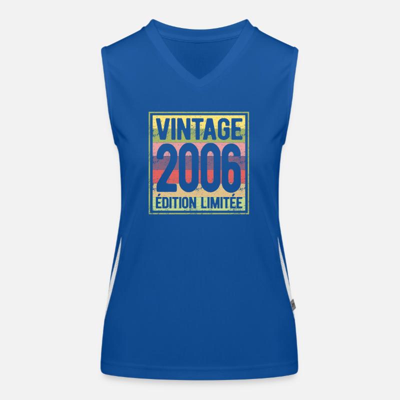 VINTAGE 2006 EDITION LIMITEE Débardeur respirant contrasté Femme