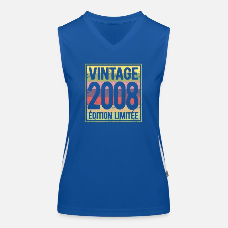 VINTAGE 2008 EDITION LIMITEE Débardeur respirant contrasté Femme
