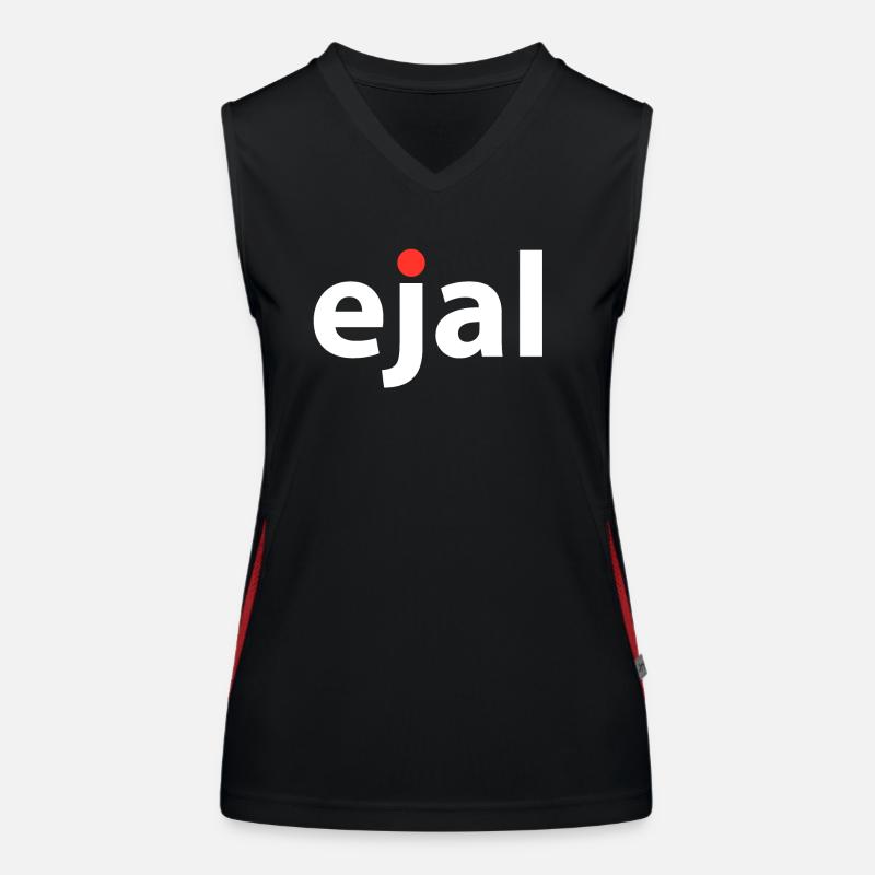 ejal rot Funktionelles Kontrast-Tank Top für Frauen