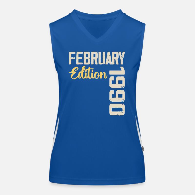 February 1990 Anniversary February 1990 Retro Women's Functional Contrast Tank Top