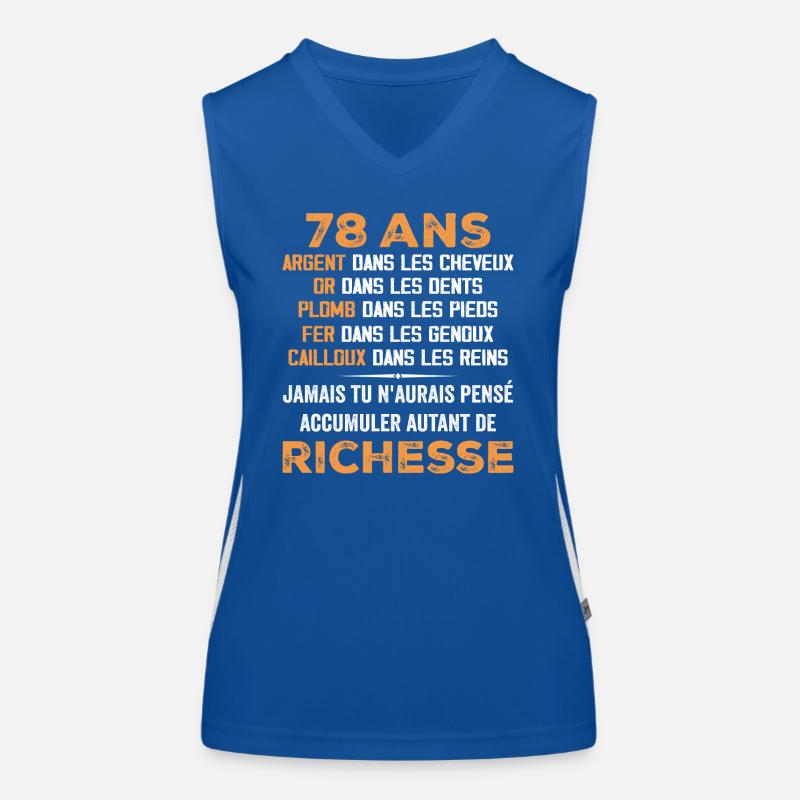 78 Years Old Funny Birthday Gift 78 Years Old Gift Women's Functional Contrast Tank Top