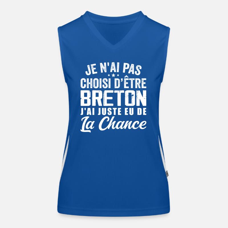 Nicht auserwählt, bretonisch zu sein - Humor schenken Funktionelles Kontrast-Tank Top für Frauen
