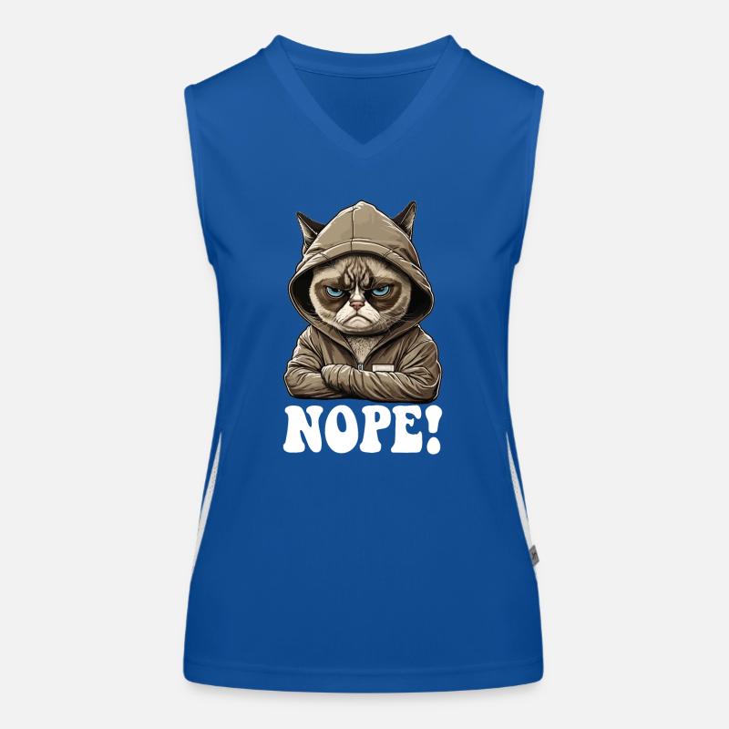 Nope! naysayers - employees, work colleagues Women's Functional Contrast Tank Top