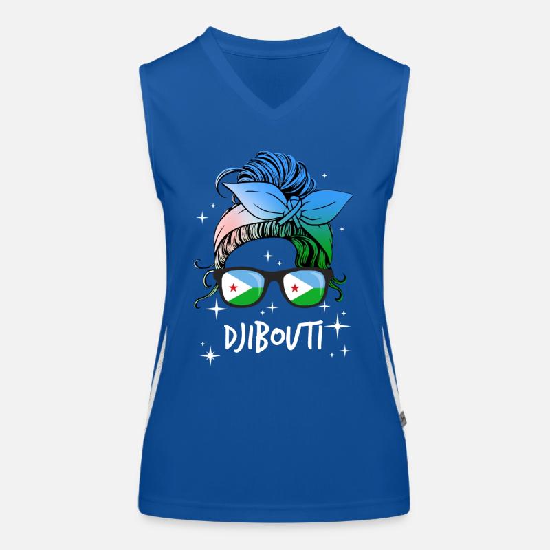 Dschibuti Funktionelles Kontrast-Tank Top für Frauen