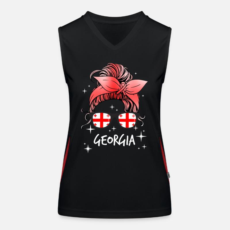 Georgien Funktionelles Kontrast-Tank Top für Frauen