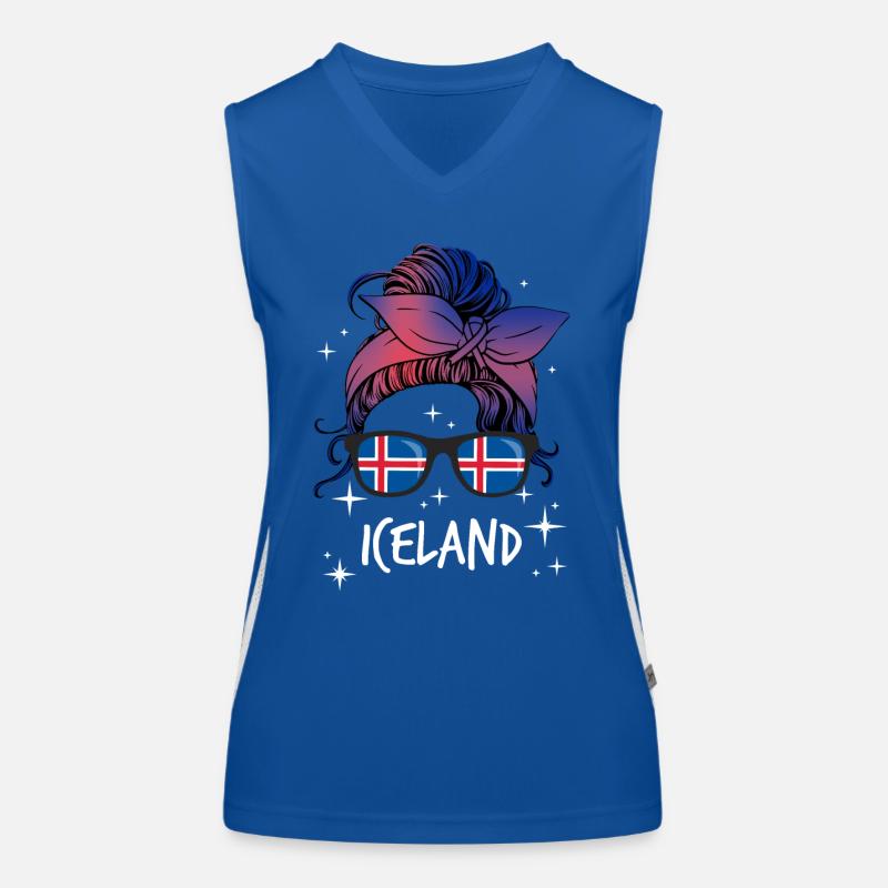 Islande Débardeur respirant contrasté Femme