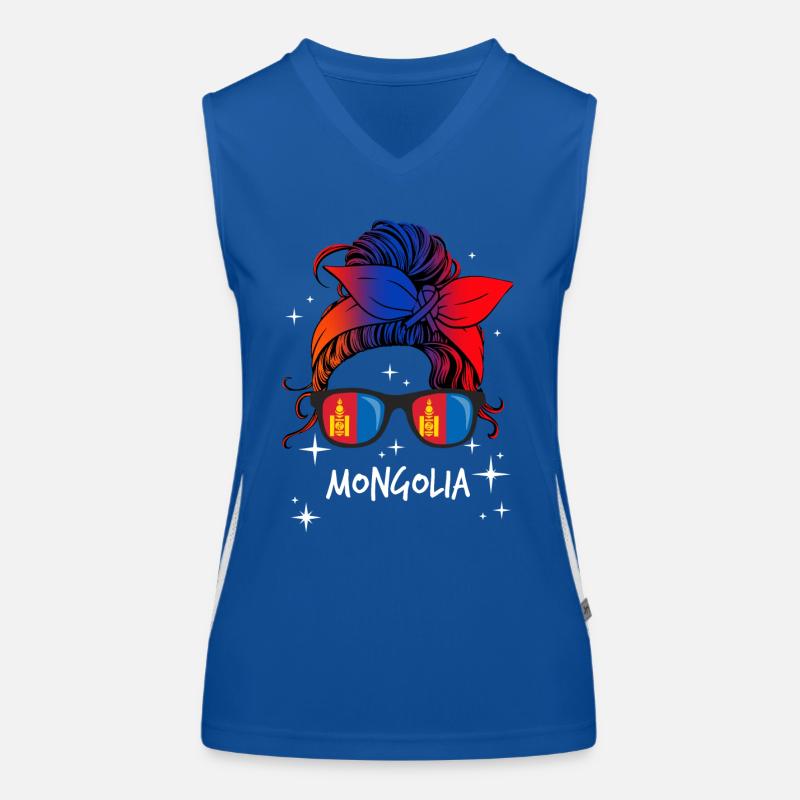 Mongolia Women's Functional Contrast Tank Top