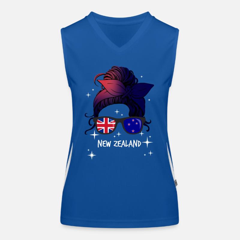 Neuseeland Funktionelles Kontrast-Tank Top für Frauen