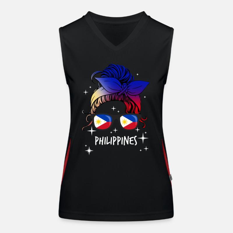 Philippines Débardeur respirant contrasté Femme