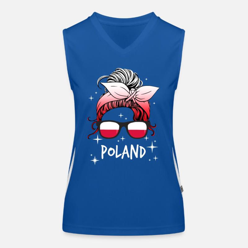 Poland Women's Functional Contrast Tank Top