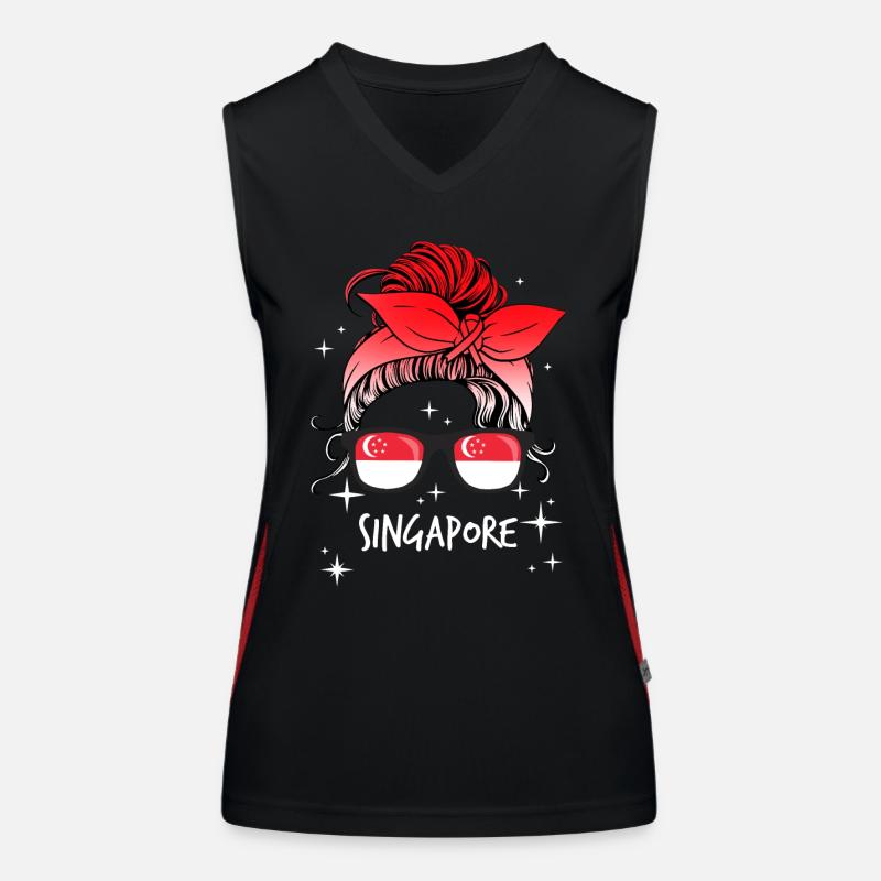 Singapur Funktionelles Kontrast-Tank Top für Frauen
