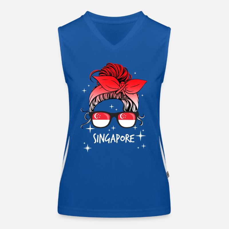 Sindh Débardeur respirant contrasté Femme