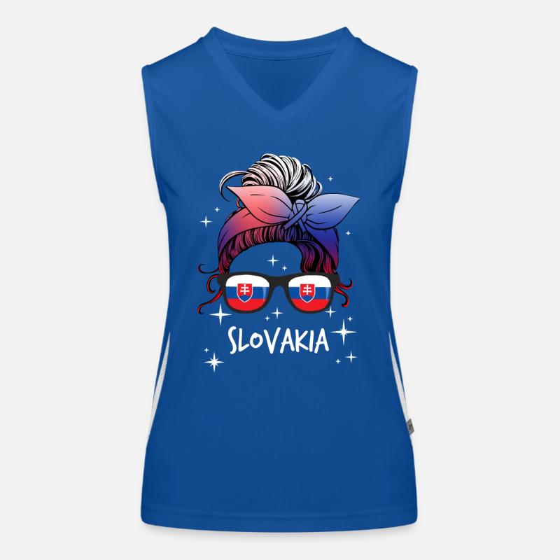Slowakei Funktionelles Kontrast-Tank Top für Frauen