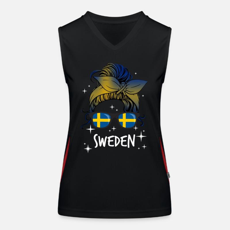 Suède Débardeur respirant contrasté Femme