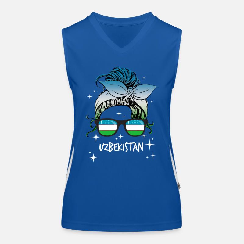 Usbekistan Funktionelles Kontrast-Tank Top für Frauen
