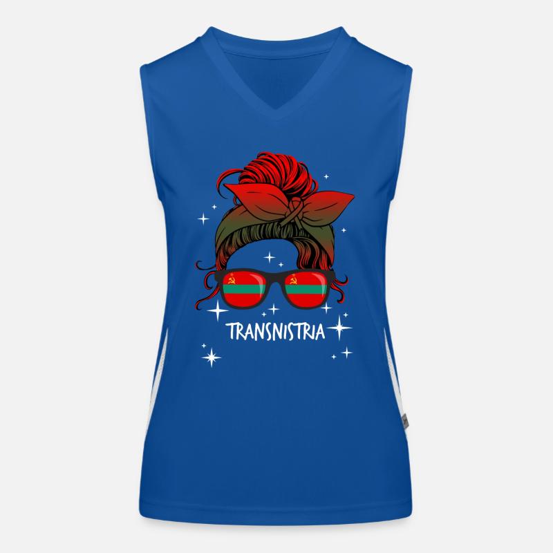 Transnistrien Funktionelles Kontrast-Tank Top für Frauen