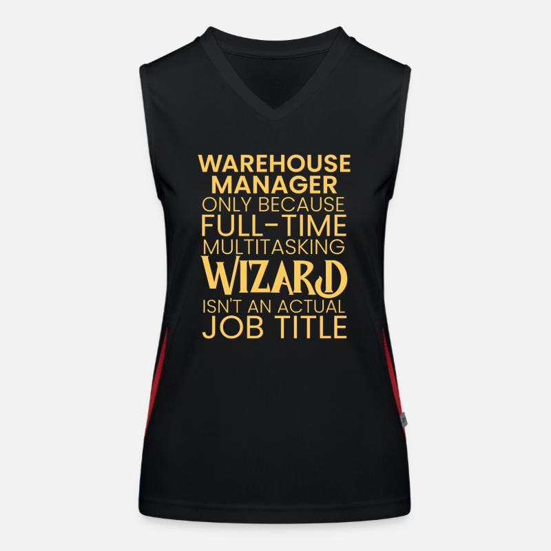 Warehouse Manager multitasking Wizard Women's Functional Contrast Tank Top