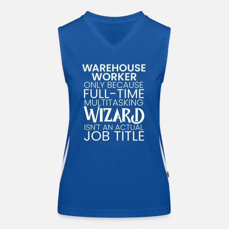 Warehouse Worker multitasking Wizard Funktionelles Kontrast-Tank Top für Frauen