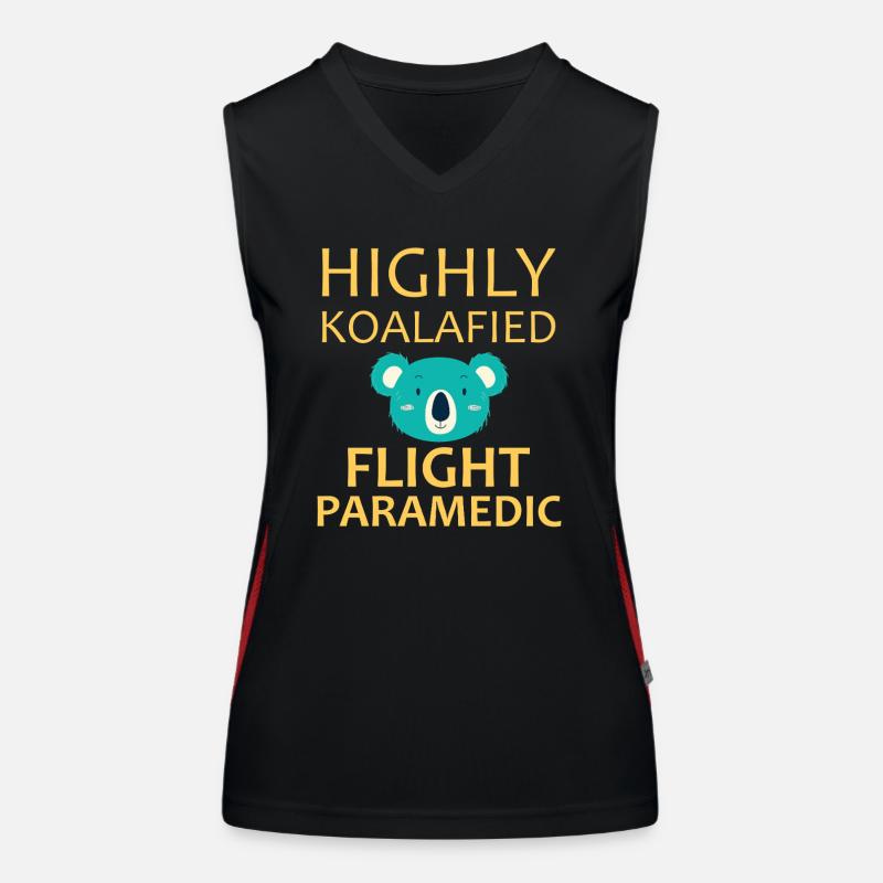 Flight Paramedic Koalafied Luftrettung Funktionelles Kontrast-Tank Top für Frauen