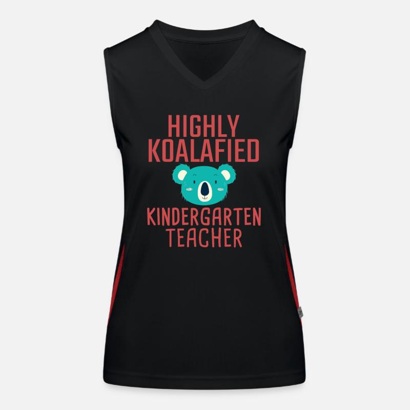 Kindergarten teacher Koalafied Funktionelles Kontrast-Tank Top für Frauen