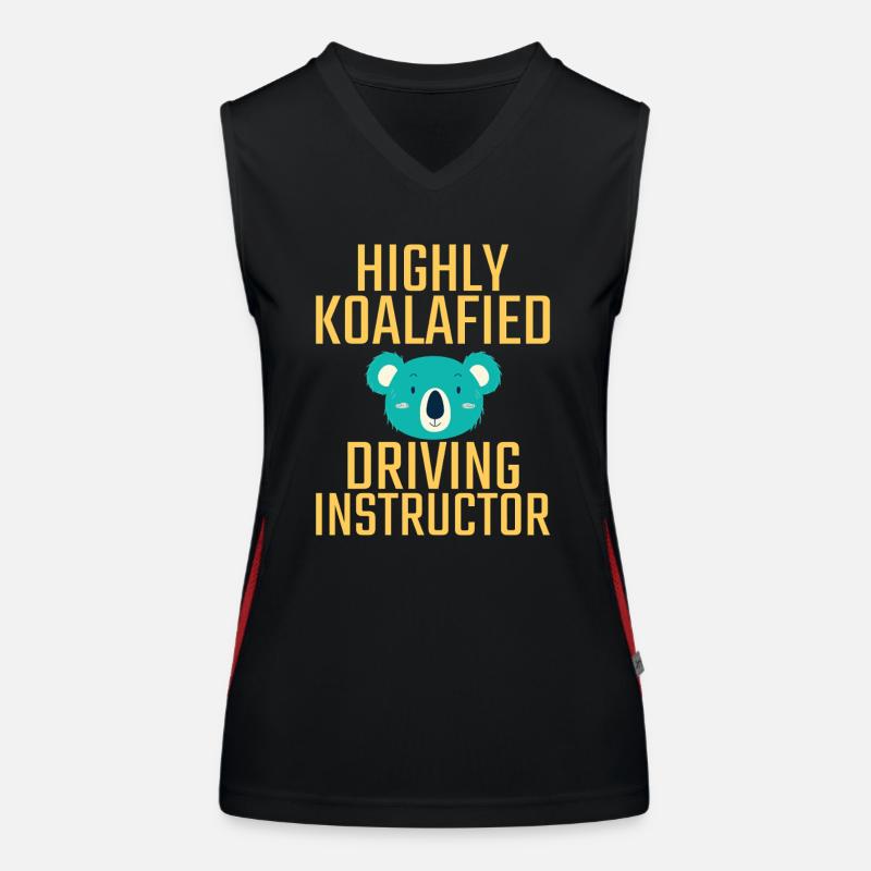 Driving Instructor Koalafied Drive Tutor Women's Functional Contrast Tank Top