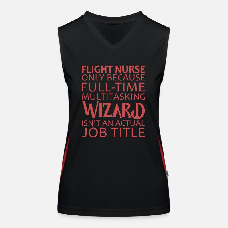 Flight Nurse Wizard Luftrettung Funktionelles Kontrast-Tank Top für Frauen