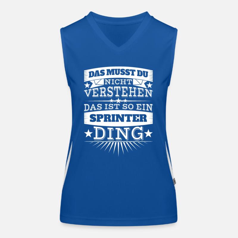 Sprinter Ding Funktionelles Kontrast-Tank Top für Frauen